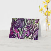 Abstrakte Farbstudie 409, Karte (Gelbe Blume)