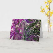 Abstrakte Farbstudie 410, Karte (Gelbe Blume)