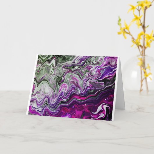 Abstrakte Farbstudie 413, Karte (Gelbe Blume)