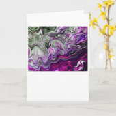 Abstrakte Farbstudie 413, Karte (Gelbe Blume)