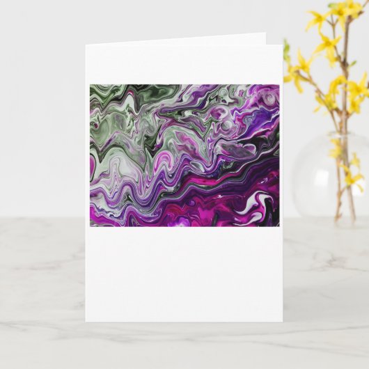 Abstrakte Farbstudie 413, Karte (Gelbe Blume)