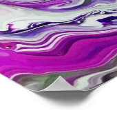 Abstrakte Farbstudie 413, Poster (Ecke)