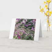 Abstrakte Farbstudie 414, Karte (Gelbe Blume)