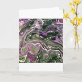 Abstrakte Farbstudie 414, Karte (Gelbe Blume)