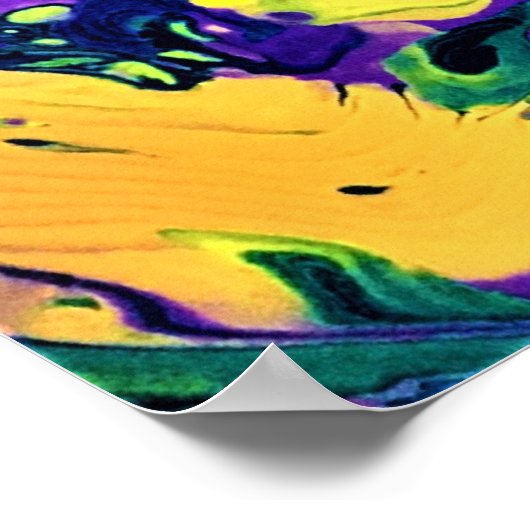 Abstrakte Farbstudie 41, Poster (Ecke)