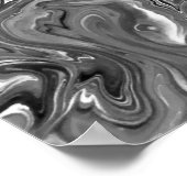 Abstrakte Farbstudie 427/Noir, Poster (Ecke)