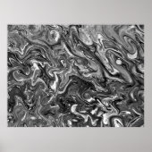 Abstrakte Farbstudie 427/Noir, Poster (Vorne)