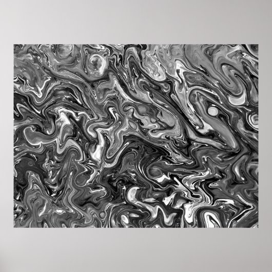 Abstrakte Farbstudie 427/Noir, Poster (Vorne)