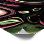 Abstrakte Farbstudie 428, Poster (Ecke)