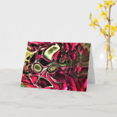 Abstrakte Farbstudie 430, Karte (Gelbe Blume)