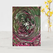 Abstrakte Farbstudie 433, Karte (Gelbe Blume)