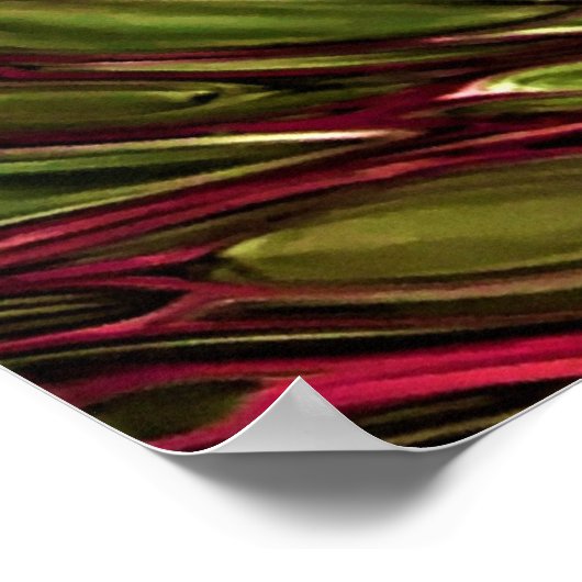 Abstrakte Farbstudie 433, Poster (Ecke)