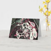 Abstrakte Farbstudie 437, Karte (Gelbe Blume)