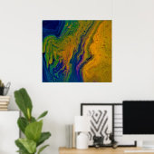 Abstrakte Farbstudie 43, Poster (Heimbüro)