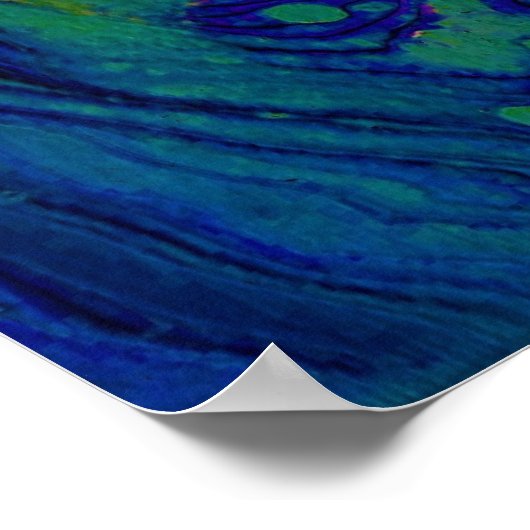 Abstrakte Farbstudie 43, Poster (Ecke)