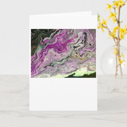 Abstrakte Farbstudie 442, Karte (Gelbe Blume)