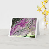 Abstrakte Farbstudie 442, Karte (Gelbe Blume)