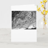 Abstrakte Farbstudie 442 / Noir, Karte (Gelbe Blume)