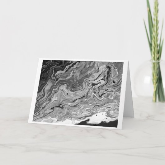 Abstrakte Farbstudie 442 / Noir, Karte (Vorderseite)