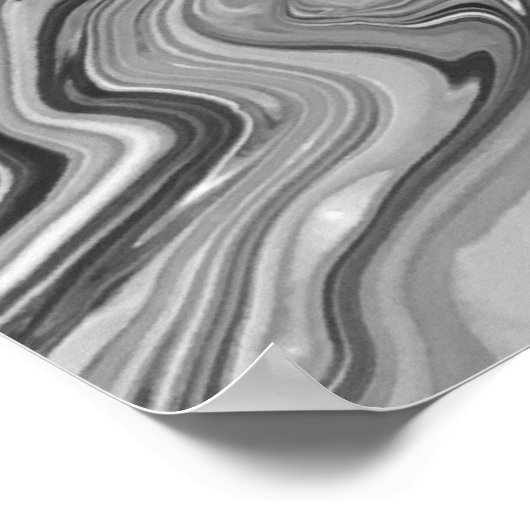 Abstrakte Farbstudie 442/Noir, Poster (Ecke)