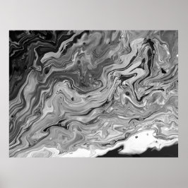 Abstrakte Farbstudie 442/Noir, Poster