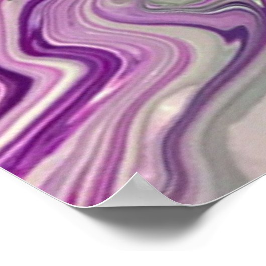 Abstrakte Farbstudie 442, Poster (Ecke)