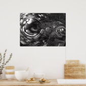 Abstrakte Farbstudie 443/Noir, Poster (Küche)