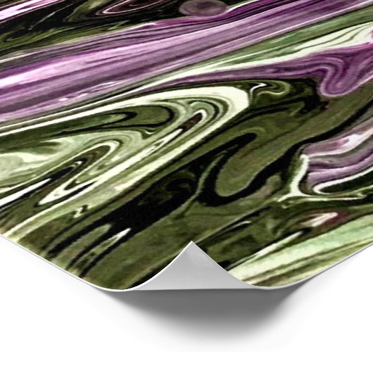 Abstrakte Farbstudie 448, Poster (Ecke)