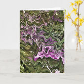 Abstrakte Farbstudie 449, Karte (Gelbe Blume)