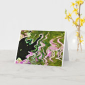 Abstrakte Farbstudie 451, Karte (Gelbe Blume)