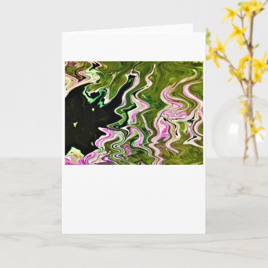 Abstrakte Farbstudie 451, Karte (Gelbe Blume)