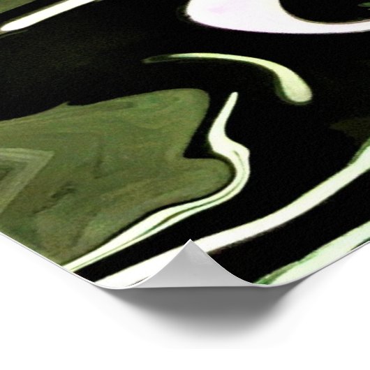 Abstrakte Farbstudie 455, Poster (Ecke)