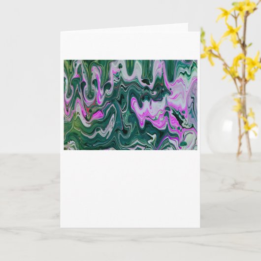 Abstrakte Farbstudie 458, Karte (Gelbe Blume)