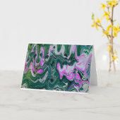 Abstrakte Farbstudie 458, Karte (Gelbe Blume)