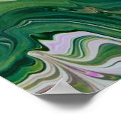 Abstrakte Farbstudie 458, Poster (Ecke)