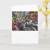 Abstrakte Farbstudie 45, Karte (Gelbe Blume)