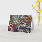 Abstrakte Farbstudie 45, Karte (Gelbe Blume)