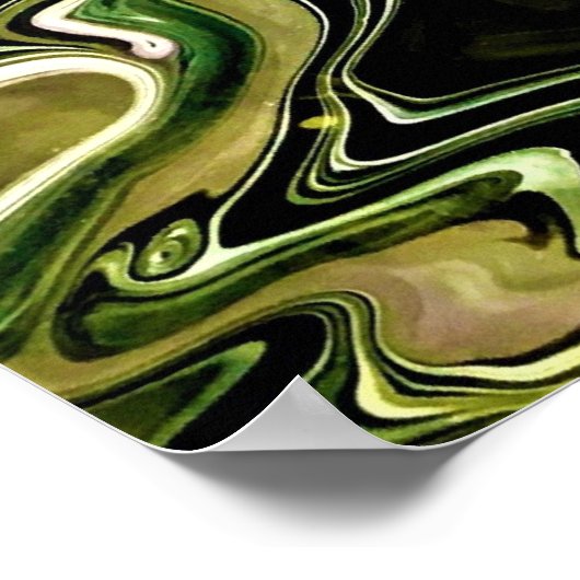 Abstrakte Farbstudie 464, Poster (Ecke)