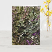 Abstrakte Farbstudie 467, Karte (Gelbe Blume)