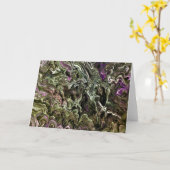 Abstrakte Farbstudie 467, Karte (Gelbe Blume)