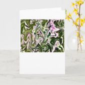 Abstrakte Farbstudie 476, Karte (Gelbe Blume)