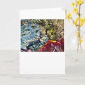 Abstrakte Farbstudie 47, Karte (Gelbe Blume)