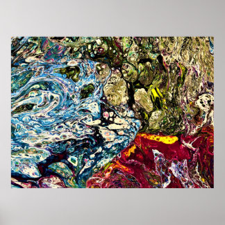 Abstrakte Farbstudie 47, Poster