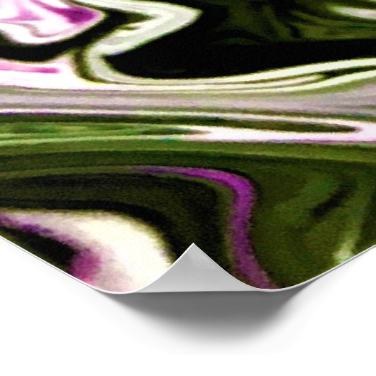 Abstrakte Farbstudie 480, Poster (Ecke)