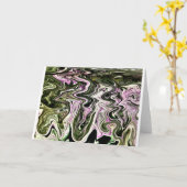 Abstrakte Farbstudie 481, Karte (Gelbe Blume)