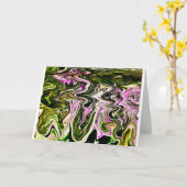 Abstrakte Farbstudie 481, Karte (Gelbe Blume)