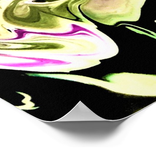 Abstrakte Farbstudie 484, Poster (Ecke)