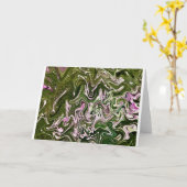 Abstrakte Farbstudie 485, Karte (Gelbe Blume)