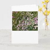 Abstrakte Farbstudie 485, Karte (Gelbe Blume)