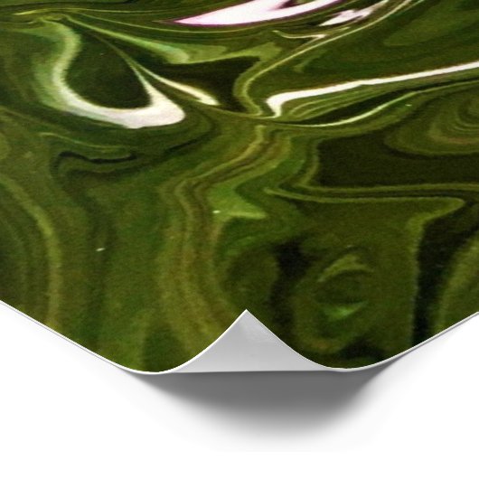 Abstrakte Farbstudie 485, Poster (Ecke)